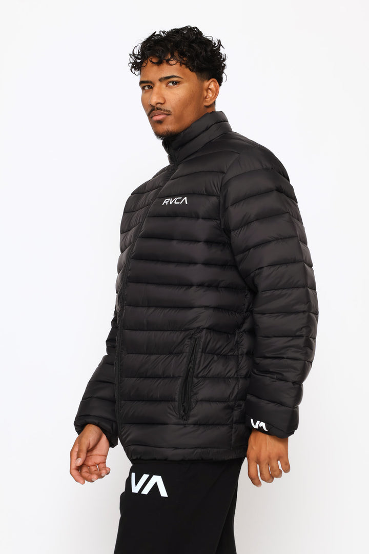 Va Full Zip Puffer Jacket - Black