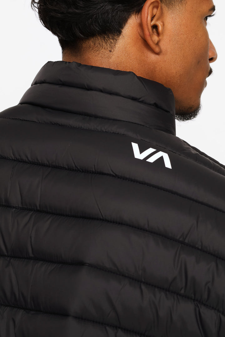Va Full Zip Puffer Jacket - Black