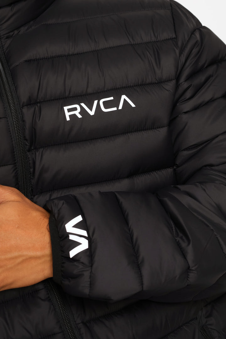 Va Full Zip Puffer Jacket - Black
