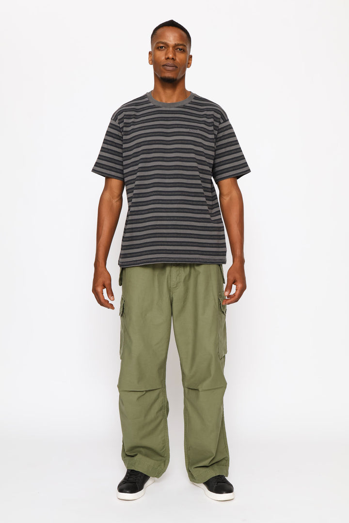 Red Tab Vintage Tee - Grey