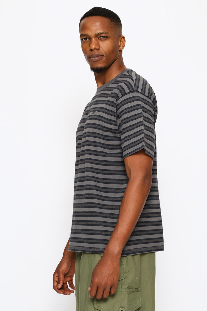 Red Tab Vintage Tee - Grey