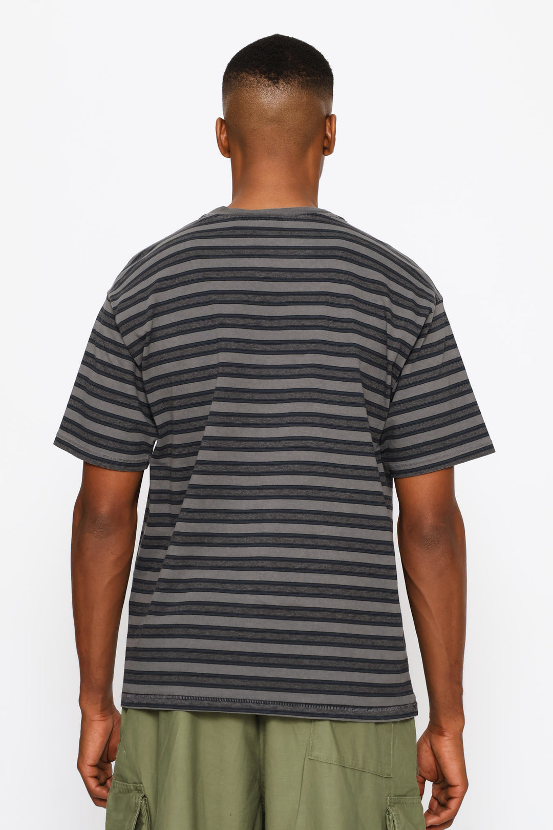 Red Tab Vintage Tee - Grey