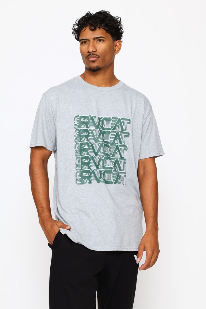 Sport Repeat Tee - Grey