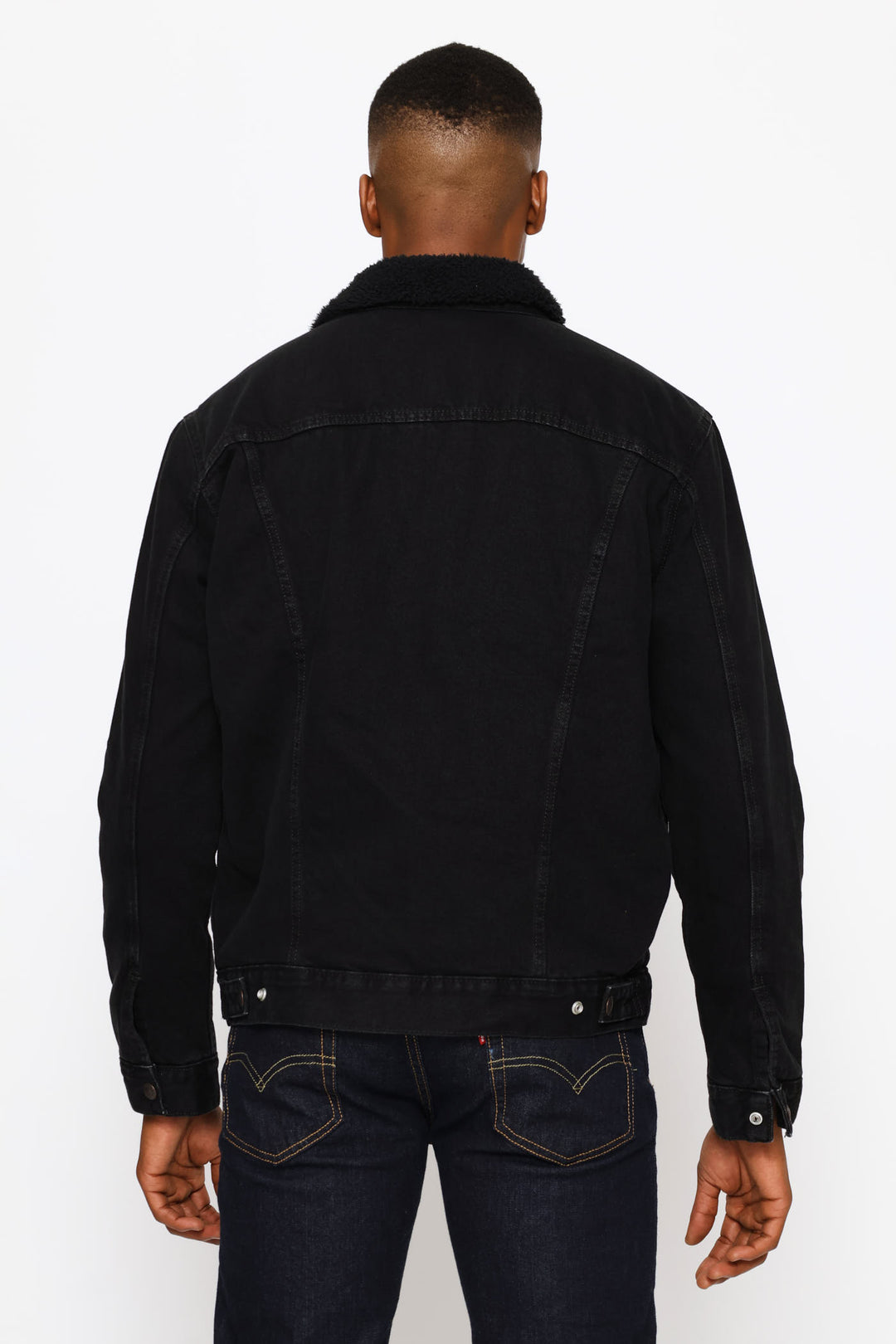 Type 3 Za Sherpa Trucker Jacket - Black