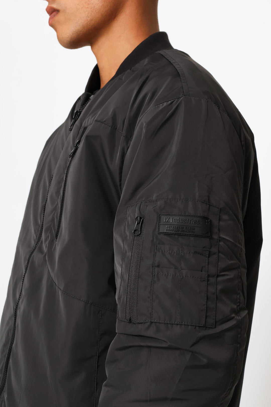 Basic Bomber Jacket - Grey