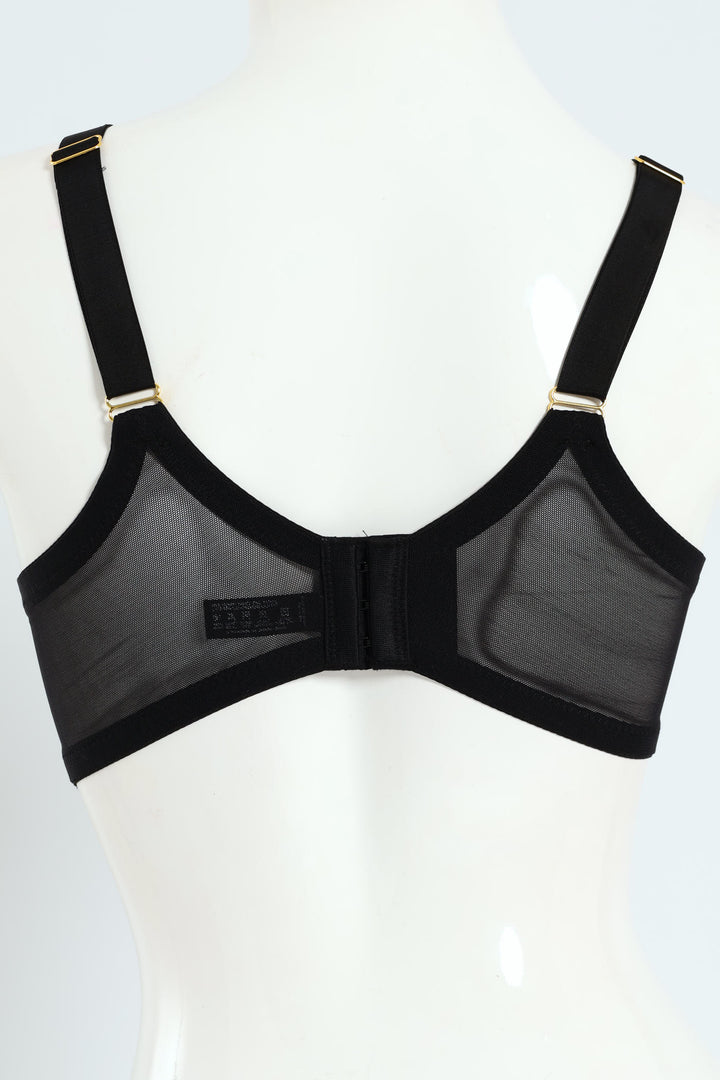 Lace M-Frame Bra - Black