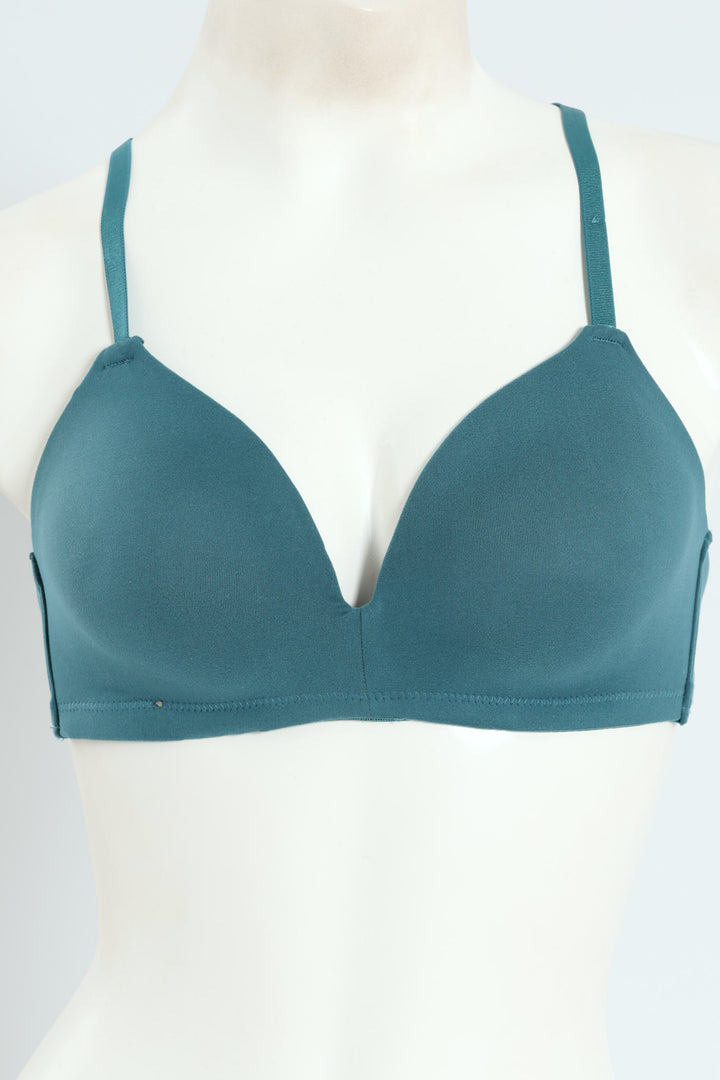 2 Pack Soft Touch Moulded Bra - Teal
