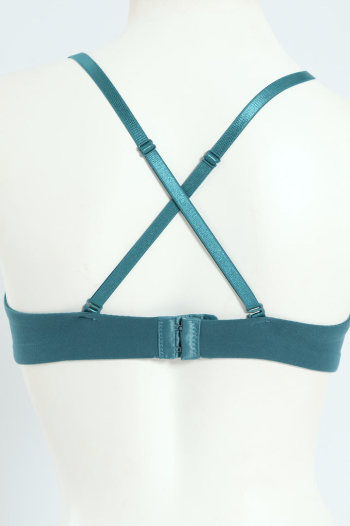 2 Pack Soft Touch Moulded Bra - Teal