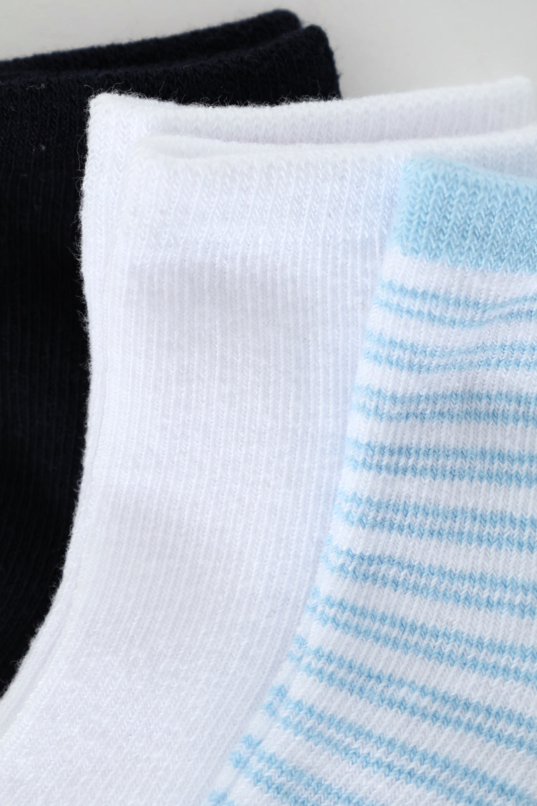 Baby Boys 3 Pack Stripes Cotton Socks - Multi