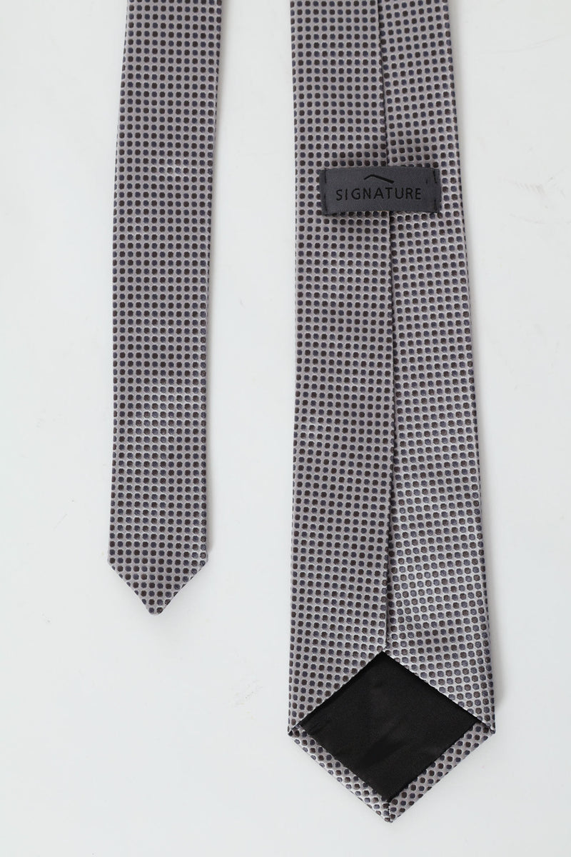 Dotted Tie - Silver