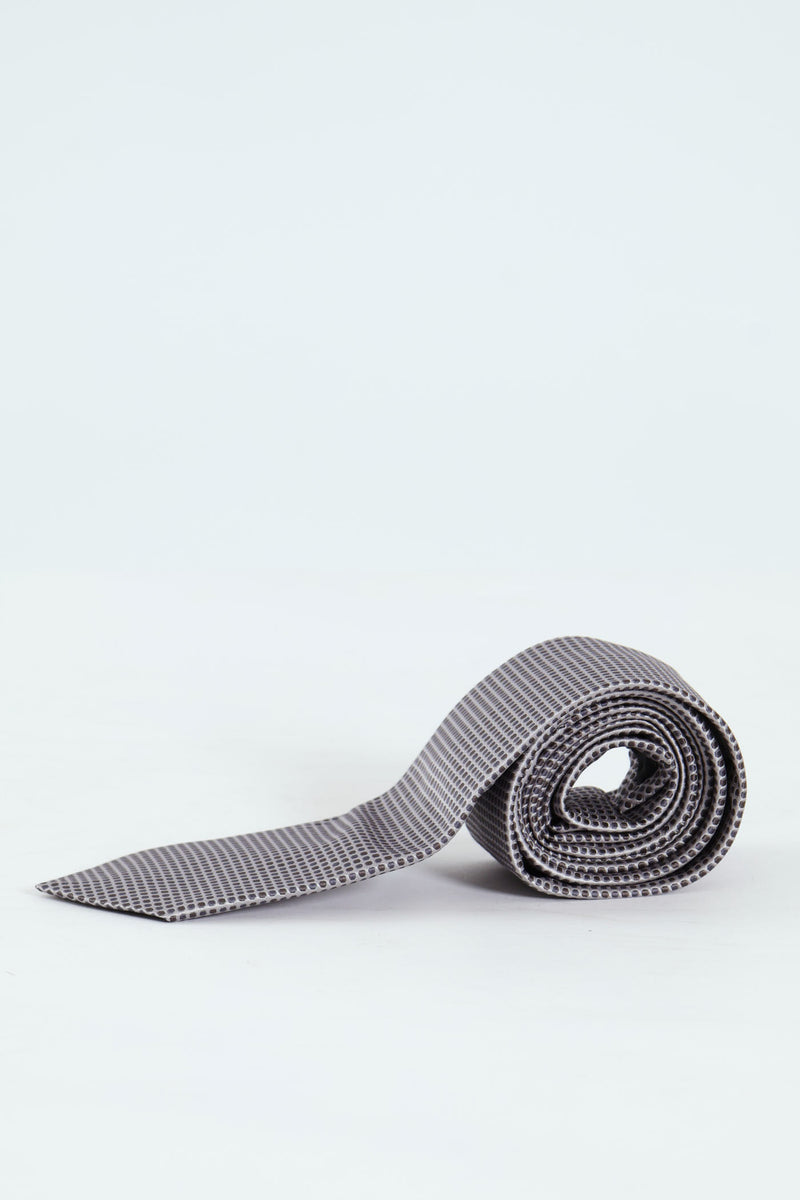 Dotted Tie - Silver