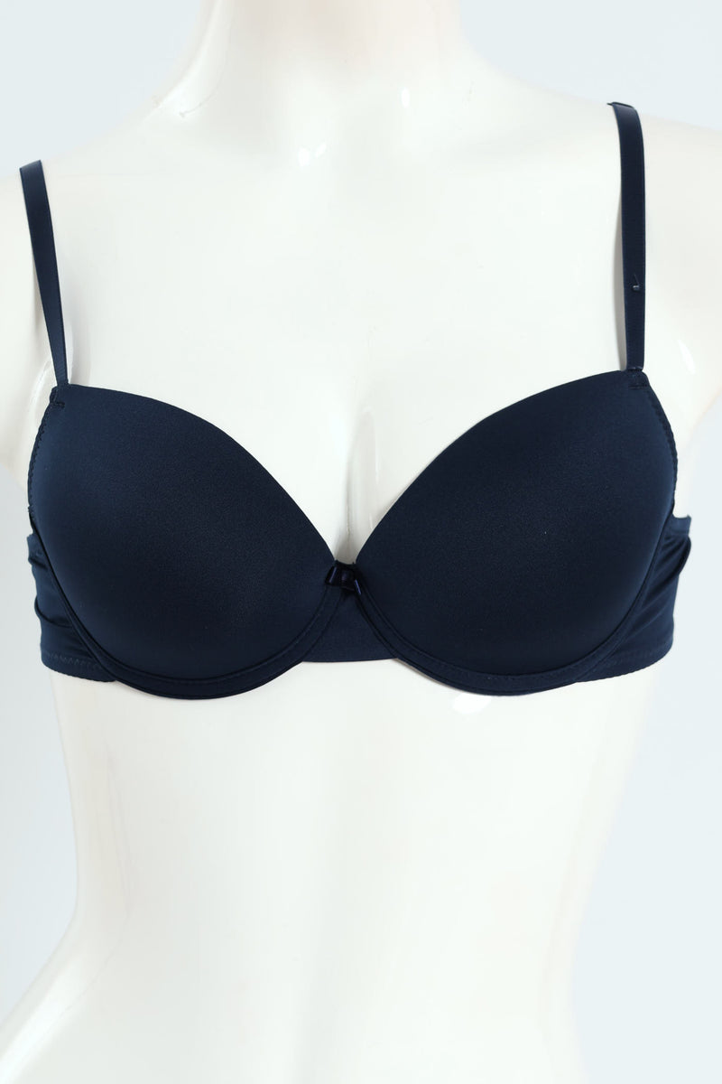 2 Pack Tshirt Bra - White/Navy