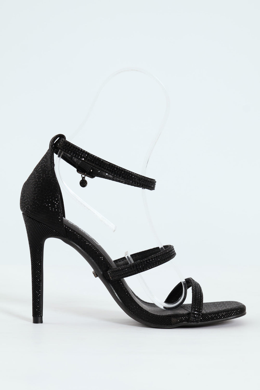 Snazz 7 Multi Strap Stiletto Heel - Black