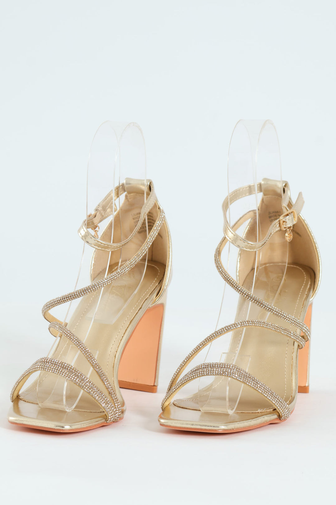 Liliana 2 Multi Strap Block Heel - Gold