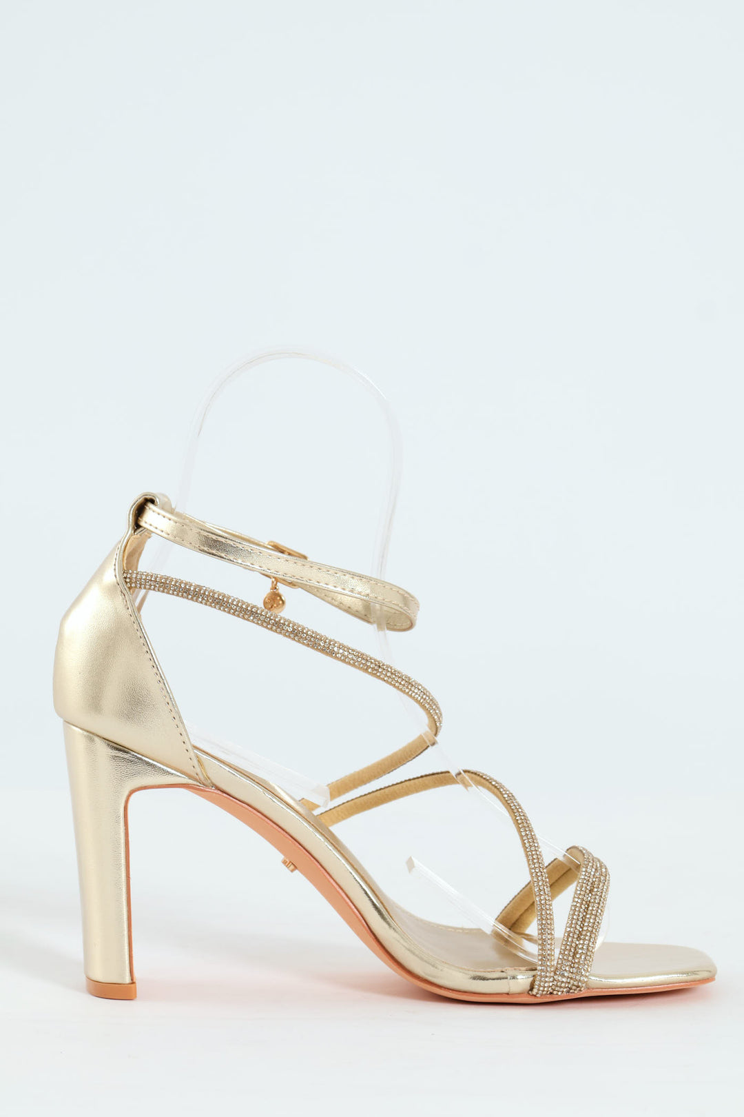 Liliana 2 Multi Strap Block Heel - Gold