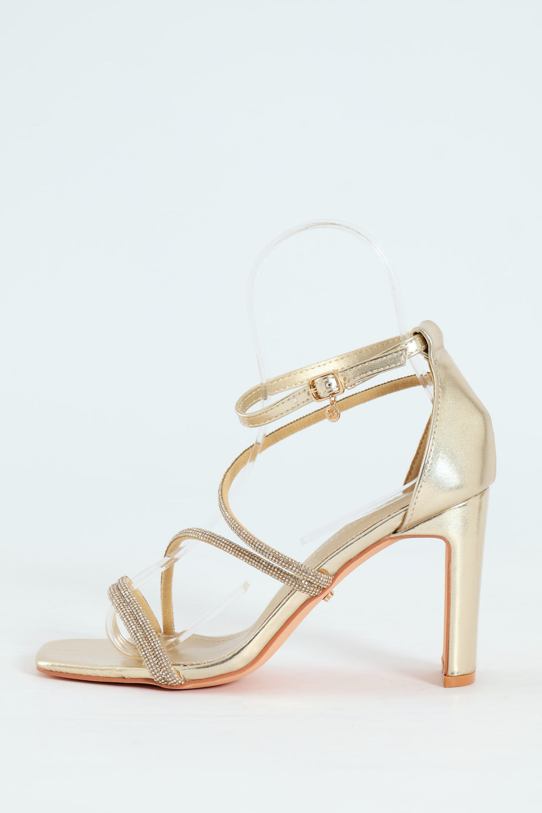 Liliana 2 Multi Strap Block Heel - Gold