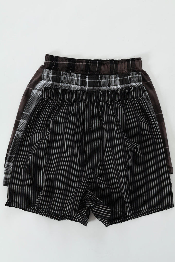 3 Pack Value Boxers - Black