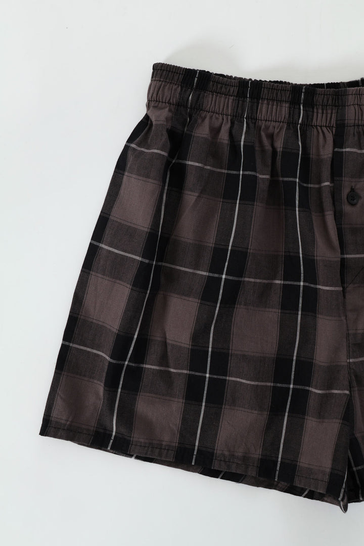 Single Fashion Woven Boxer - Black