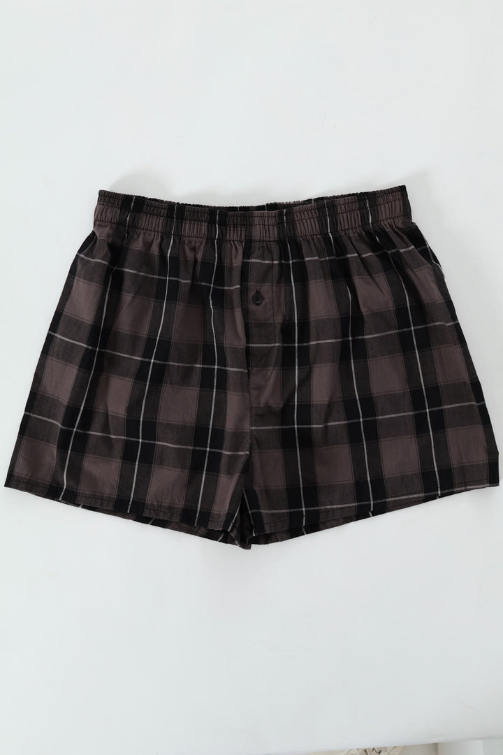 Single Fashion Woven Boxer - Black