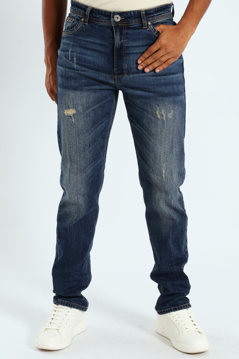 Skinny Leg Denim - Dark Wash