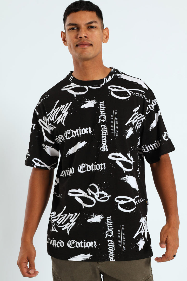 Rotary Graphity Tee - Black