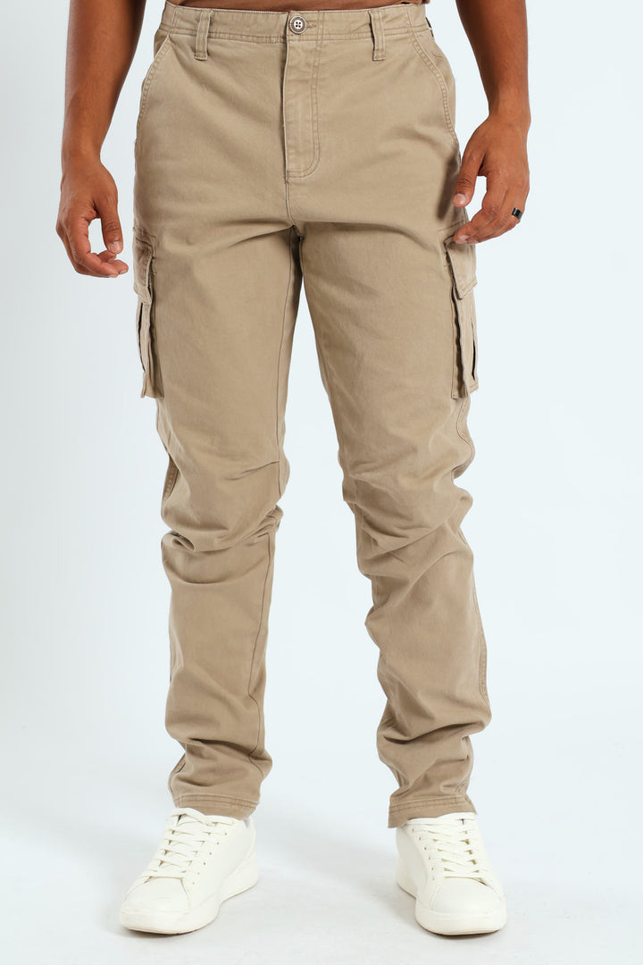 Cargo Bellows Pant - Stone