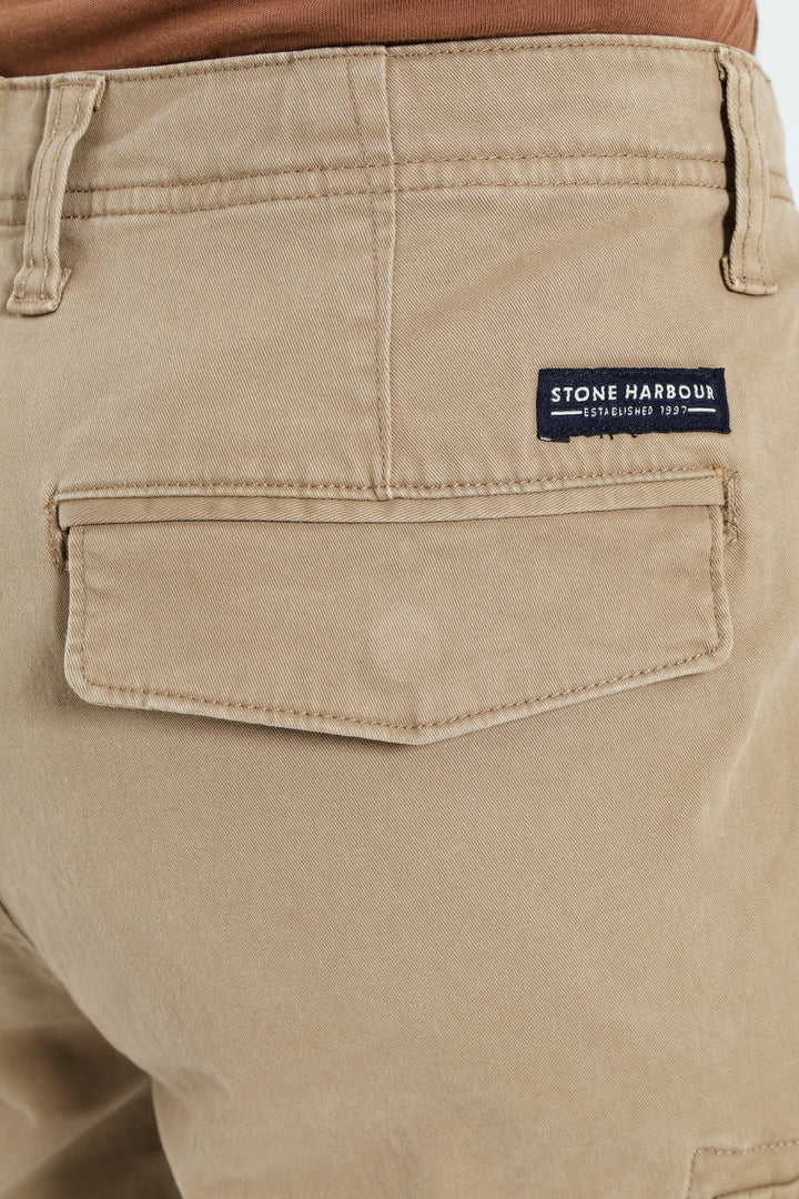 Cargo Bellows Pant - Stone