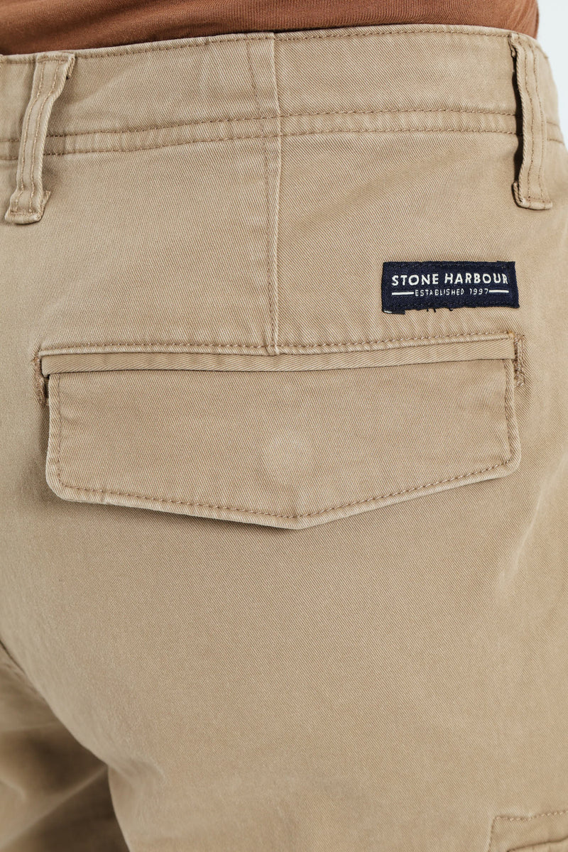 Cargo Bellows Pant - Stone