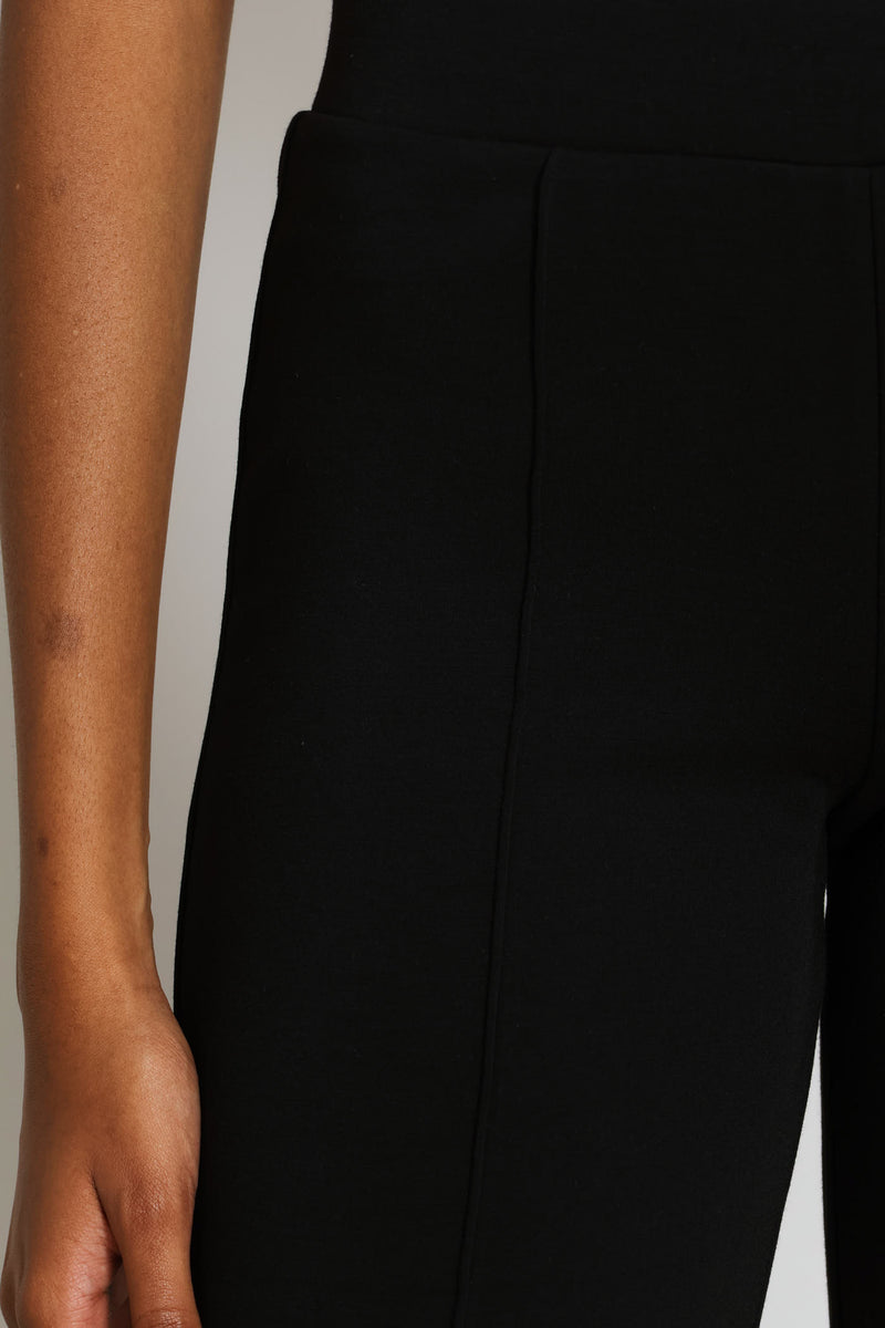 Soft Touch Flare Leg Pants - Black