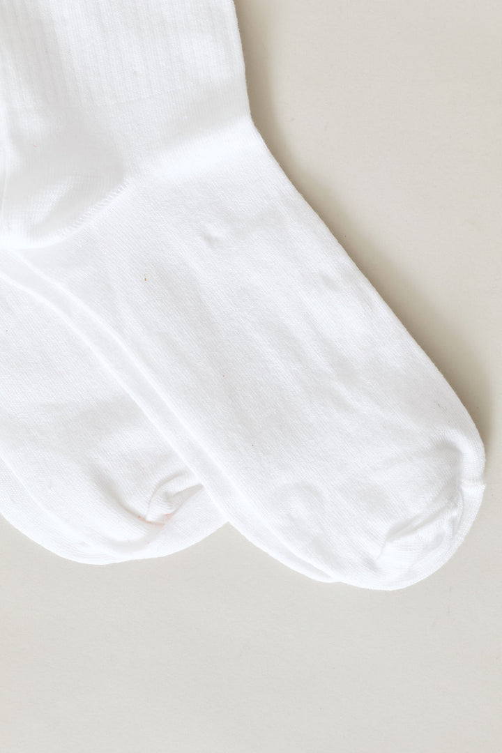 2 Pack Rib Logo Socks - White/Black/Royal Blue