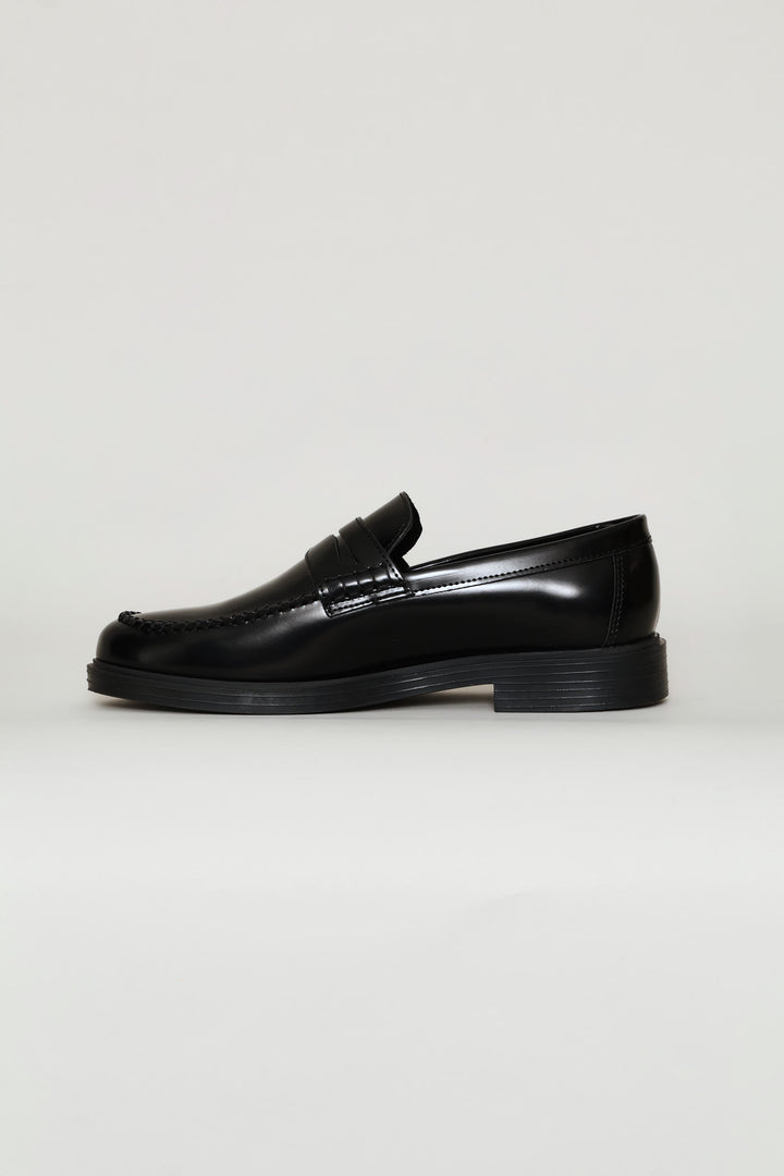 Formal Penny Moccasin Slip On - Black