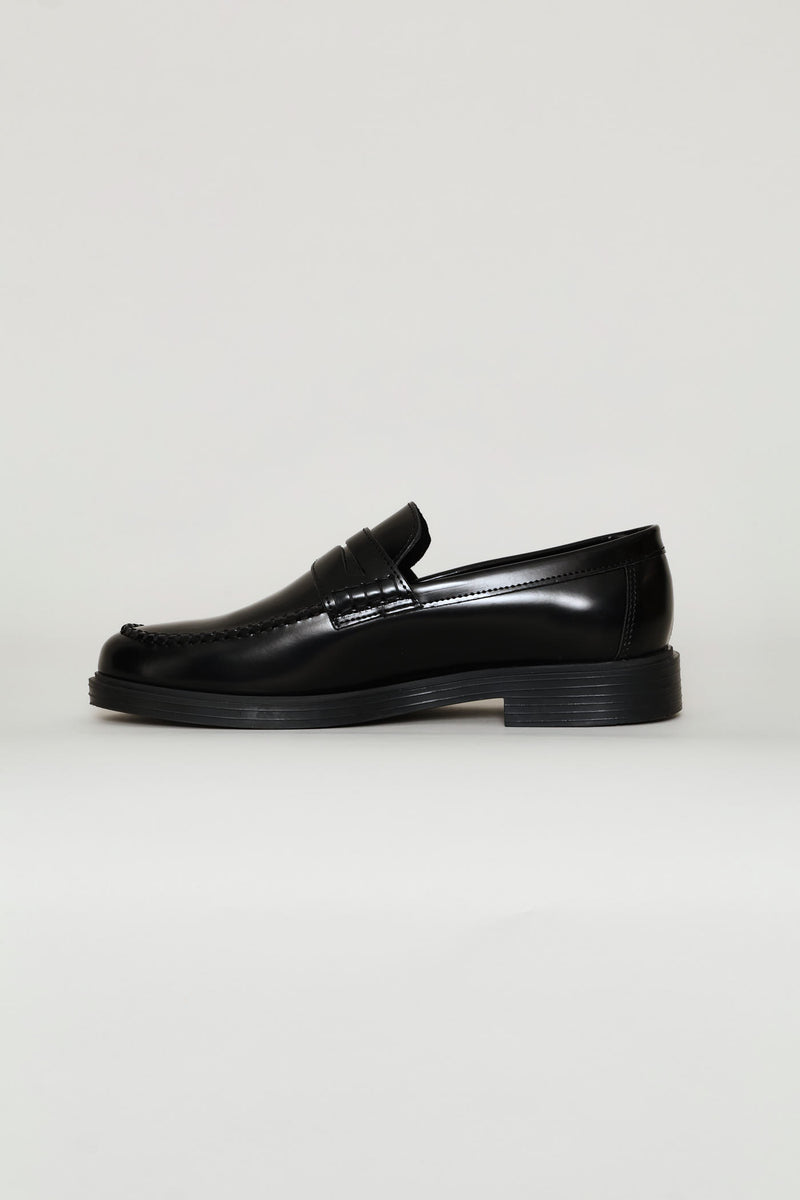 Formal Penny Moccasin Slip On - Black