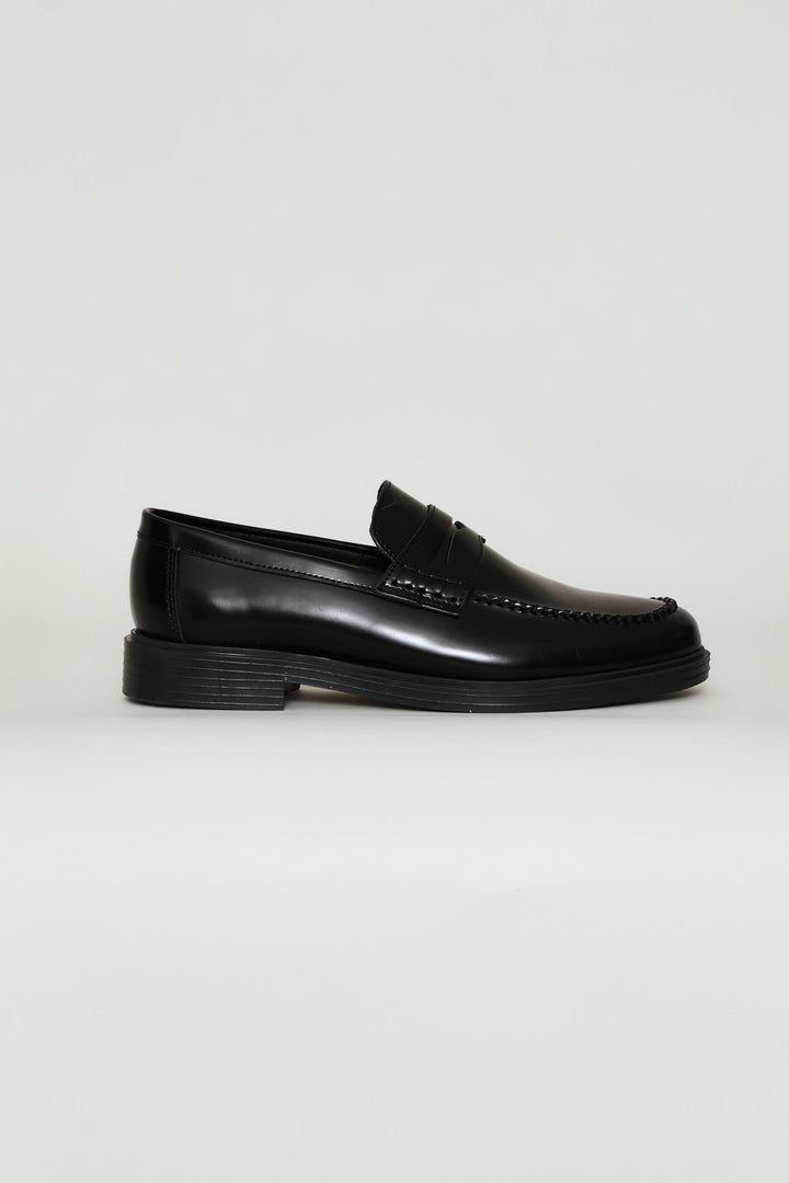 Formal Penny Moccasin Slip On - Black