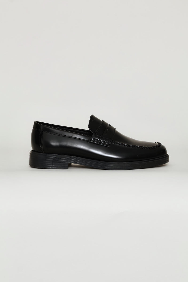 Formal Penny Moccasin Slip On - Black