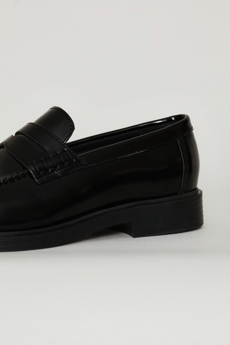 Formal Penny Moccasin Slip On - Black