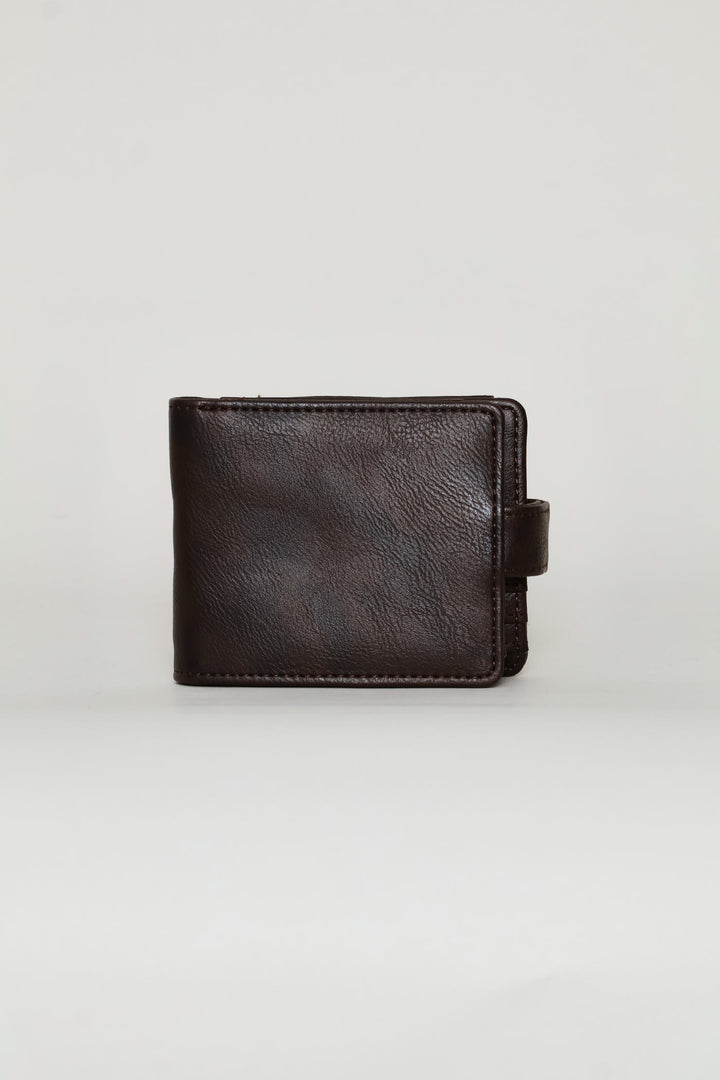 Bill Fold With Removable Cardholder Wallet - Brown