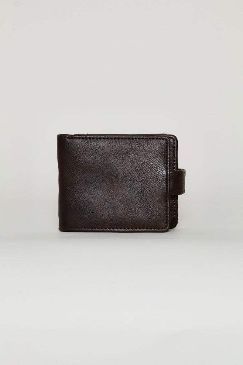 Bill Fold With Removable Cardholder Wallet - Brown