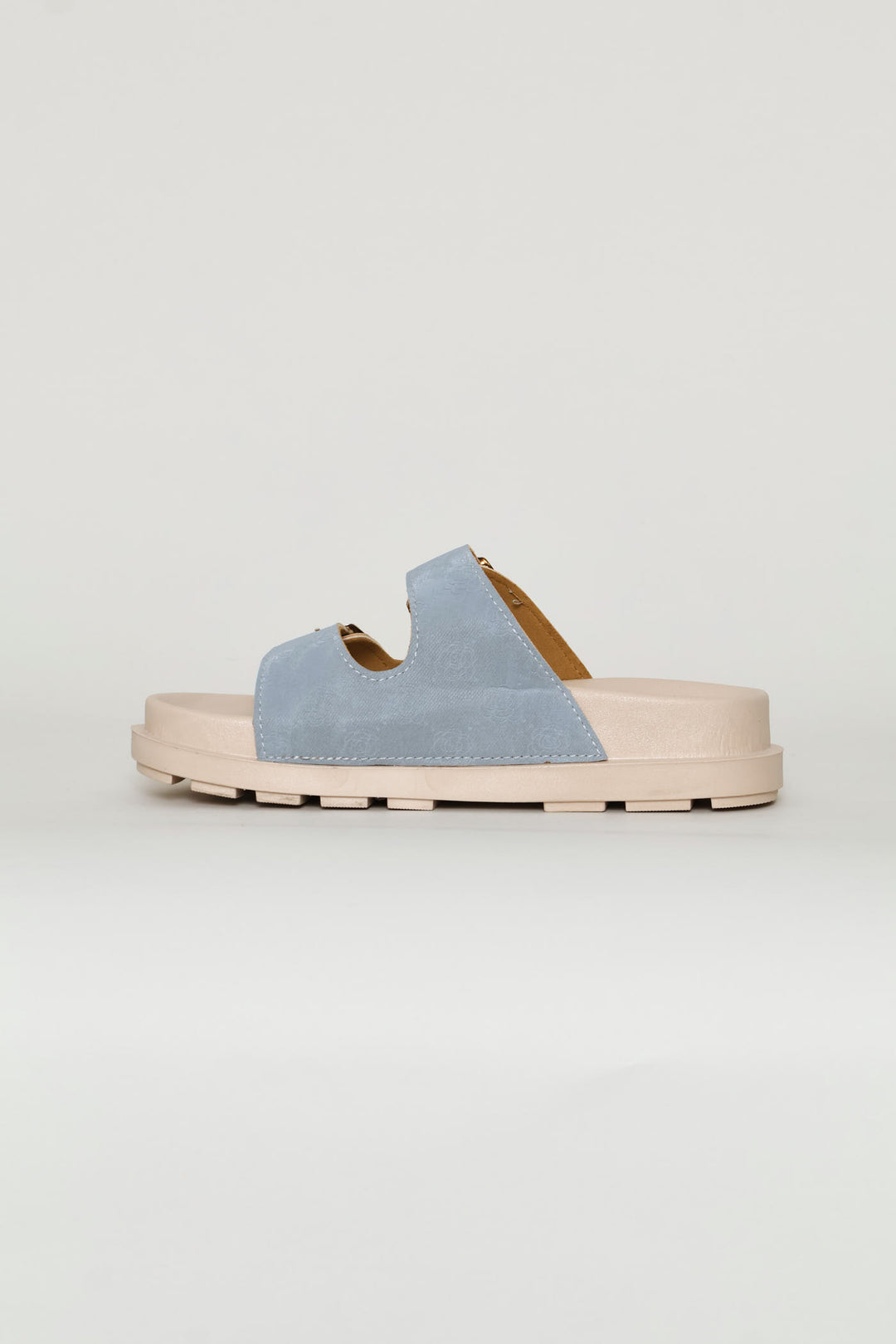 Girls Embossed Upper Health Sandal - Blue