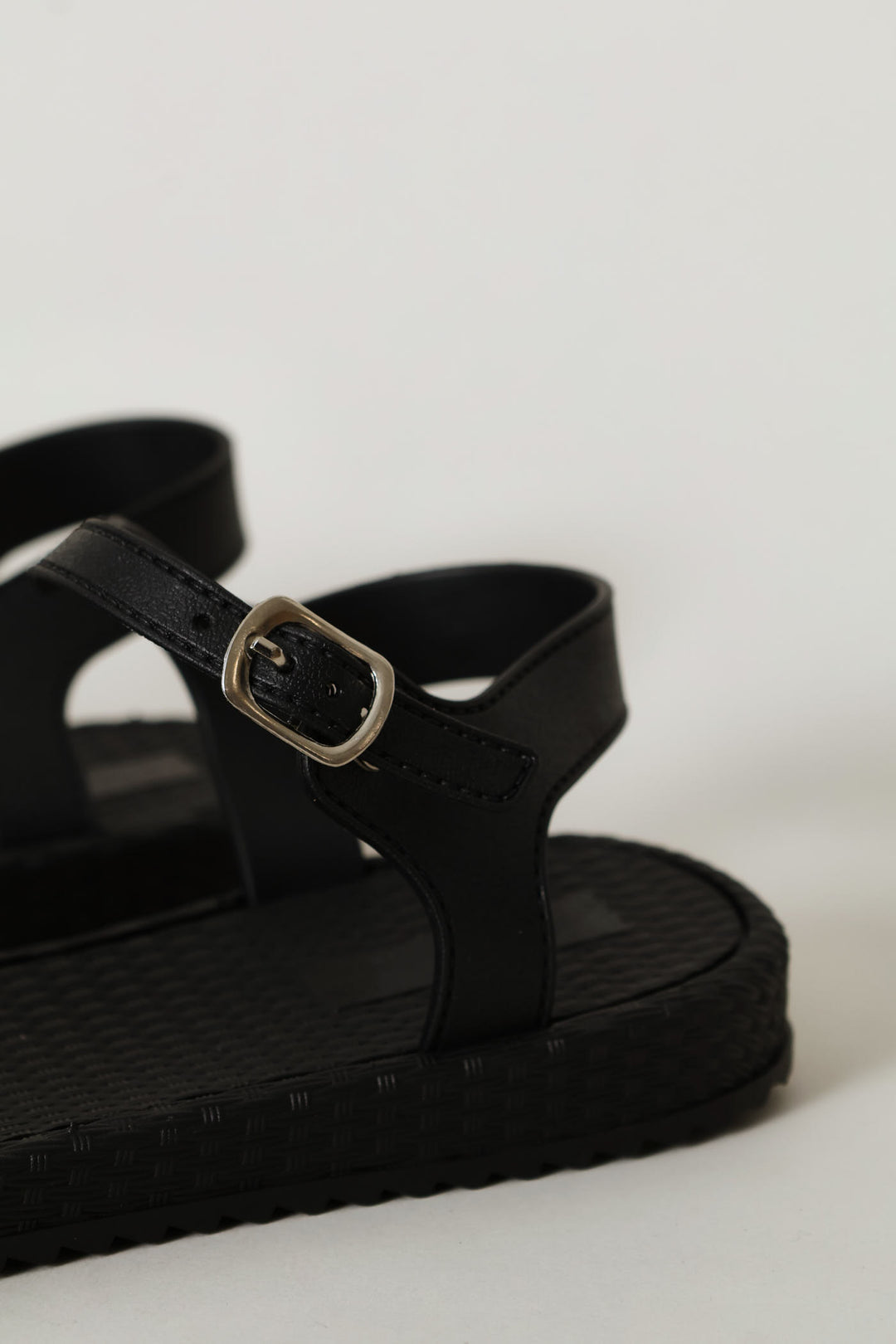 Girls Flower Sandal - Black