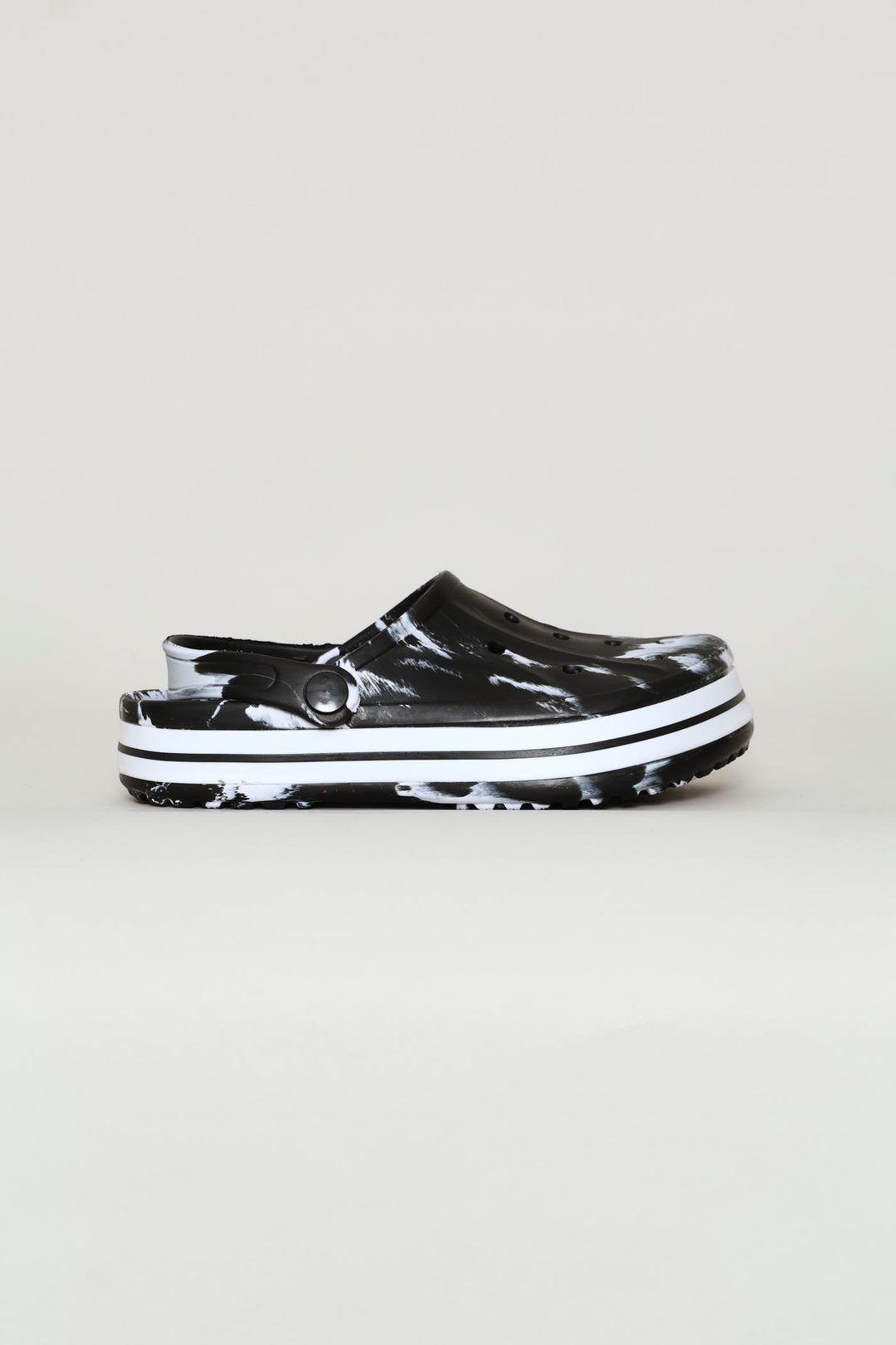 Marbled Clog - Black/Grey