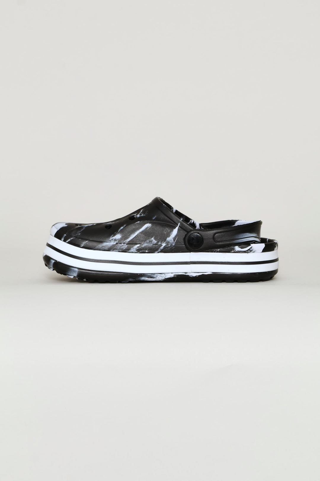Marbled Clog - Black/Grey