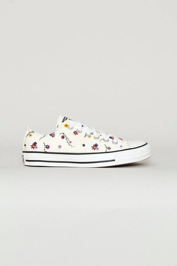 Ox Floral Graphic Sneaker - Cream/Red