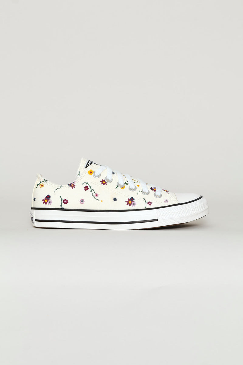 Ox Floral Graphic Sneaker - Cream/Red