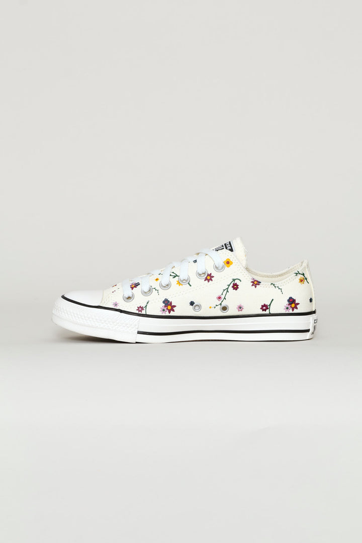 Ox Floral Graphic Sneaker - Cream/Red