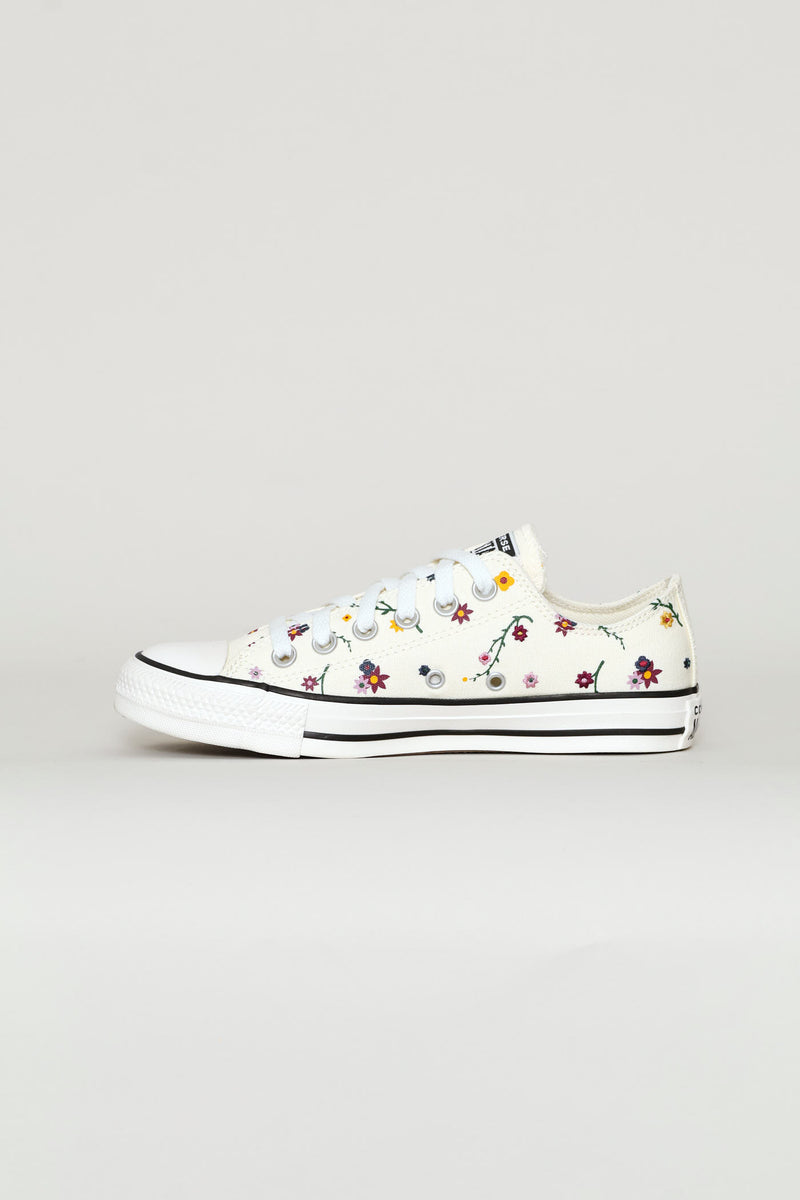 Ox Floral Graphic Sneaker - Cream/Red