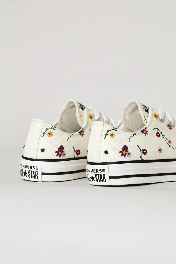Ox Floral Graphic Sneaker - Cream/Red