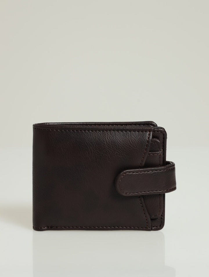 Bill Fold Wallet With Removable Cardholder - Dark Chocolate/Dark Brown