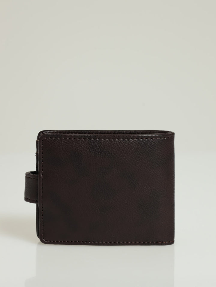 Bill Fold Wallet With Removable Cardholder - Dark Chocolate/Dark Brown
