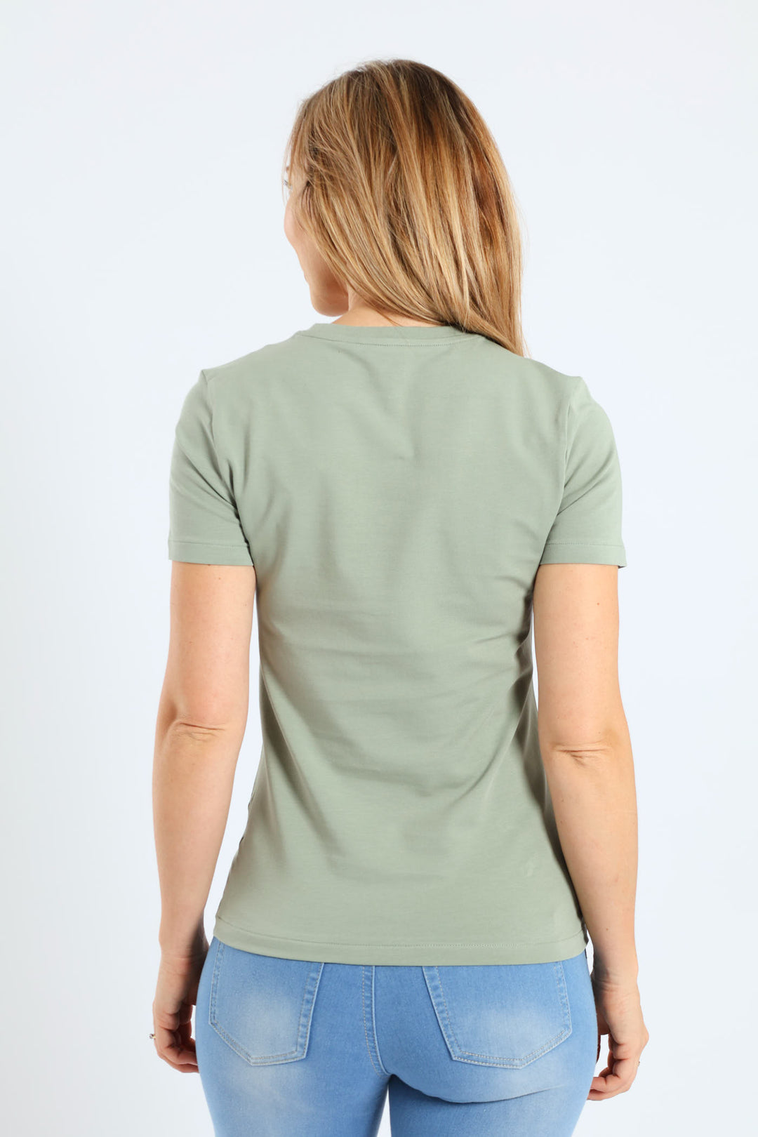Ash Short Sleeve Logo T-Shirt - Sage
