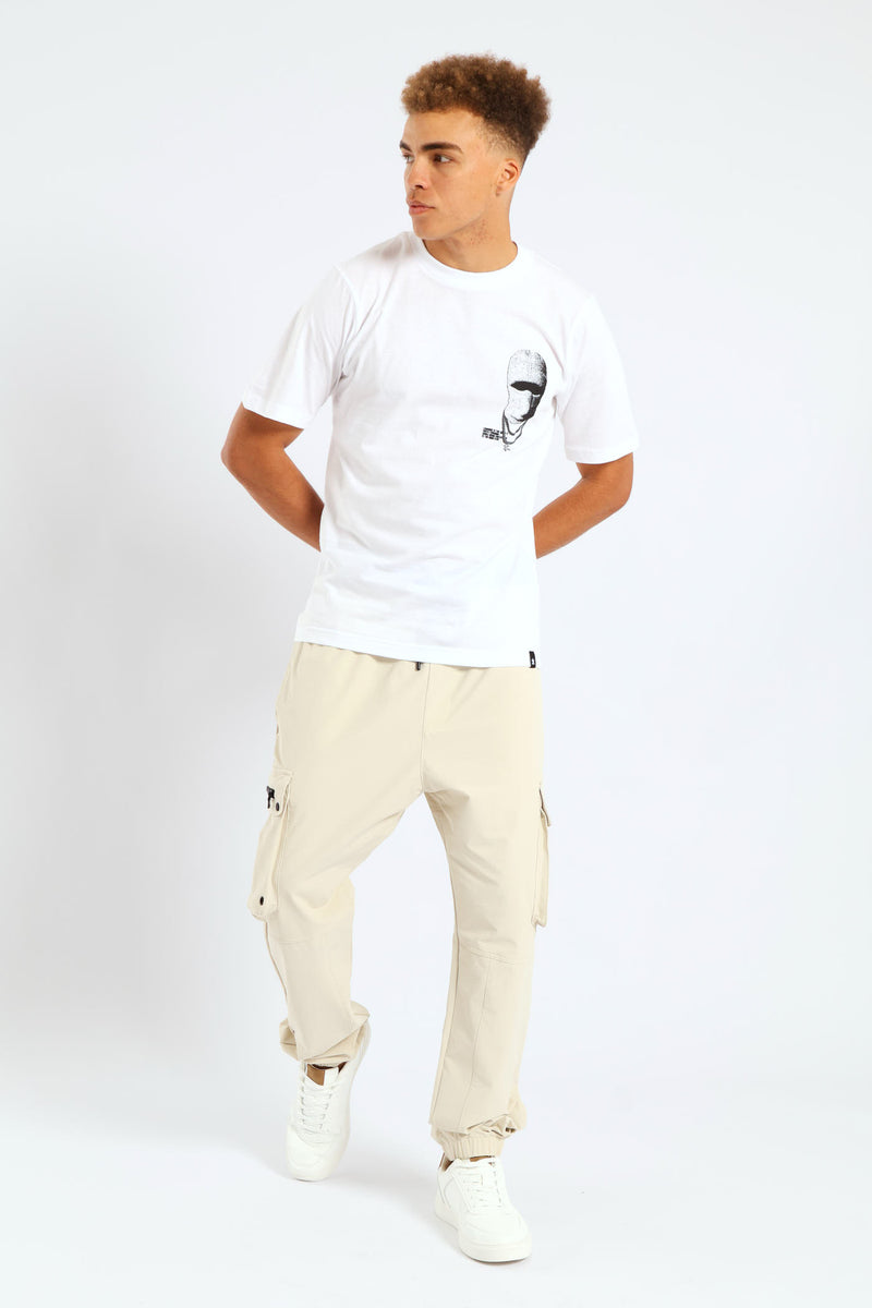 Zip Pocket Cargo Trousers - Light Stone